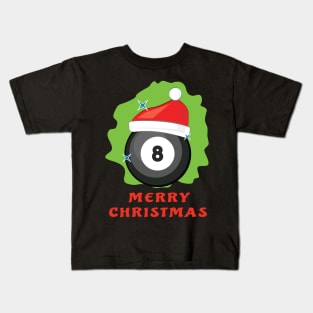 Merry Billiard Christmas - Funny Kids T-Shirt